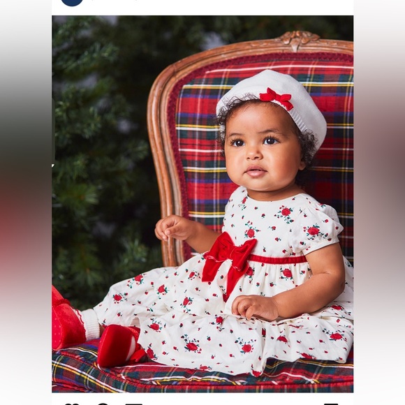 Janie and Jack THE ROSE PARTY BABY DRESS - Picture 2 of 2